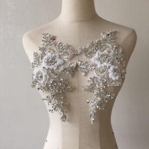 Diamond drop beads flower