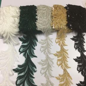 Polyester mesh bottom bead embroidery