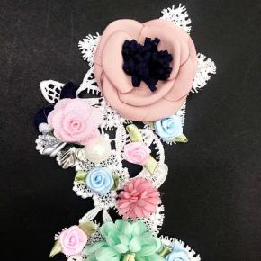 three-dimensional hand stick flower