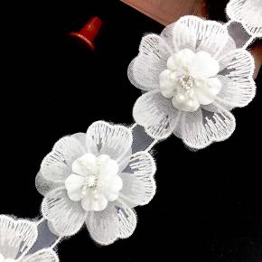 hand beaded diamond flowers