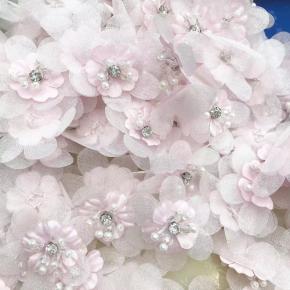 Mesh embossed handmade three-dimensional flower