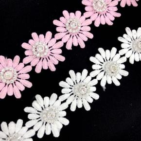 Spot water soluble lace nail beads 