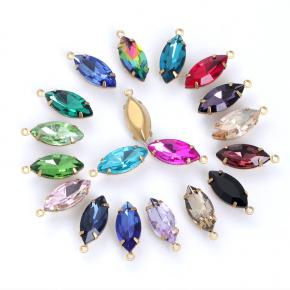 Single hanging marquise crystal claw drill