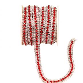 Three-row welded close-claw claw chain