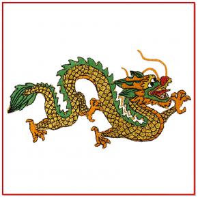dragon embroidery patch