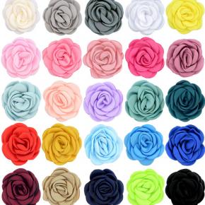 Floral satin fabric simulation flower