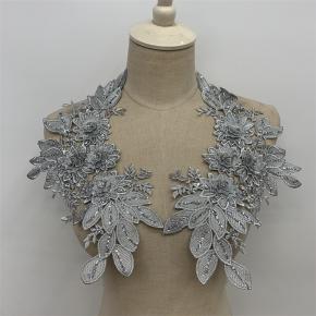 Sequin lace three-dimensional pattern