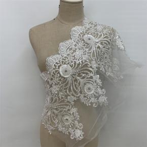 Embroidered lace barcode