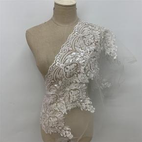 Embroidered lace barcode
