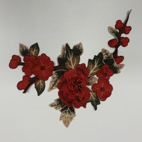 Embroidered flowers