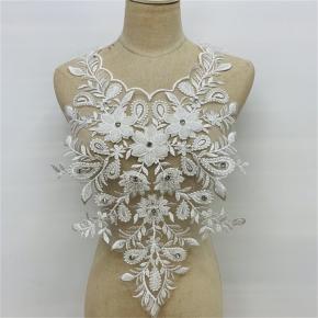Embroidered front panel