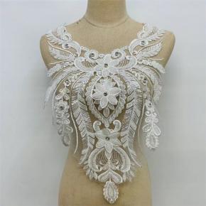 Embroidered front panel
