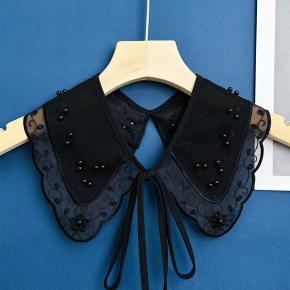 Pearl embroidered collar