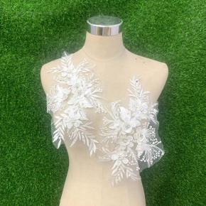 Embroidery on flowers