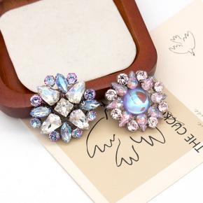 2024 New fashion fancy claw drill perm wedding dress back adhesive hotfix rhinestone