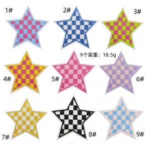 High Quality Five-Pointed Star Shape Embroidery Patch 