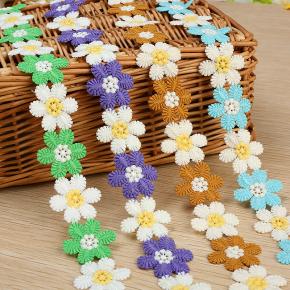High Quality Embroidery Flowers Lace Trimming Cloth Accessory