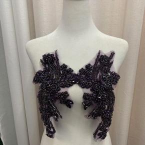 Fashion Beautiful Hand-Made Rhinestones Clothing Appliques Patch