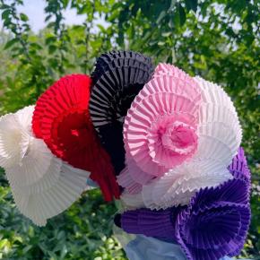 New style pleated flower headband large face small half hat