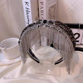 European and American style tassel rhinestone headband