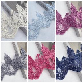 Car bone lace lace fur rope shiny wedding dress princess dress children's clothing lace clothing accessories 15CM clothing