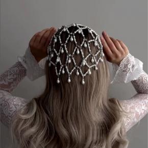 Pearl Tassel Pendant Headband Personality Teardrop-shaped Hair Accessories European and American Headdresses for Women Hair Band
