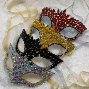 Rhinestone Diamond Mask European and American Masquerade Zircon Rhinestone Four-color Mask bar Atmosphere Face Decoration