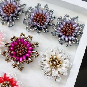 Factory Direct Sales New Multi-layer Handmade Pearl Rice Bead Flowers Clothes, Bags, Shoes Accessories
