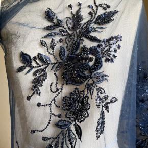 新款珠绣布贴补丁刺绣贴花蕾丝面料手工DIY婚纱礼服缝制绣花辅料