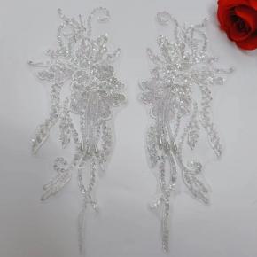 刺绣亮片珠片对花水晶吊吊礼服演出服diy饰品蕾丝花边服装辅料