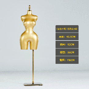 金色非洲欧美大码女模特卡戴珊塑料半身大胸大屁股服装店陈列展示