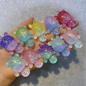 卡通夜光乌龟4.9cm手工DIY饰品-萤火虫夜光