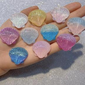 变色中号贝壳31×23mm萤火虫夜光 手工DIY饰品-树脂