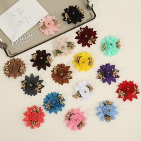 清新可爱仿真花多层立体diy复古中式新娘头饰发夹公主裙服装辅料