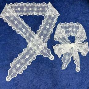 超仙蝴蝶结蕾丝发带丝巾发绳绑发扎头发丝带复古法式领带