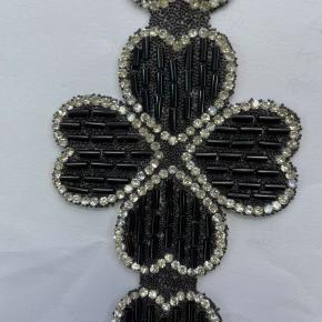 四叶草热烫腰饰配件珠管加水钻烫钻饰品