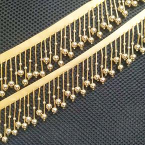 金色泡珠手工串珠花边斗笠花边戏服舞台服装花边辅料