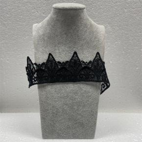 黑色蕾丝装饰高品质法国h型蕾丝面料用于婚纱