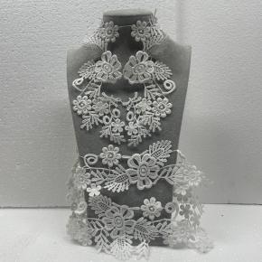 时尚设计毛衣装饰牛奶丝领水溶性蕾丝领口