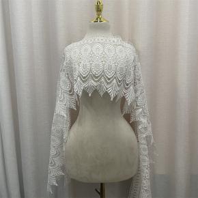 经典优雅的3D婚礼蕾丝面料华丽的薄纱刺绣香缇蕾丝面料适用于尼日利亚婚纱