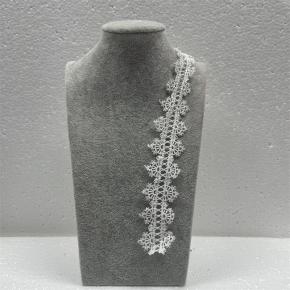 奢华刺绣花卉边缘水溶性3D蕾丝