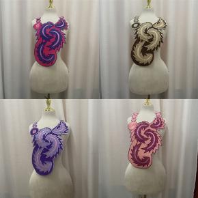 非洲优雅3D水钻刺绣布补丁