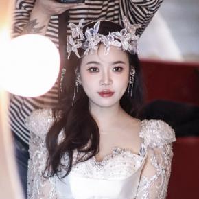 新娘头饰超仙幻彩蝴蝶手工时尚气质发箍套装个性礼服写真头冠配饰