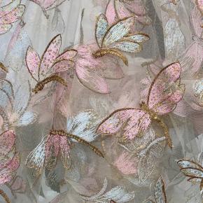 蝴蝶亮片婚纱面料 女装连衣裙婚纱礼服窗帘晚礼服亮片面料