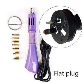 热销粉色紫色水晶铁镶钻热修复涂抹器批发欧盟/美国插头由塑料制成