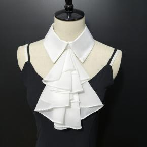 男女可拆卸复古维多利亚领口异国情调角色扮演假脖子项圈褶皱蕾丝马甲适用于俱乐部服装蒸汽朋克