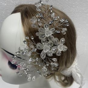 欧美发饰品婚纱礼服配饰 新娘头饰手工水钻发梳发梳