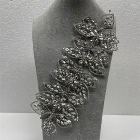 Foreign trade European and American bride wedding accessories hair comb hair accessories rhinestone alloy flower hair crown