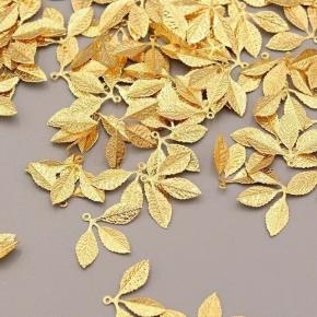 31*22mm三叶子金属花片手工灯饰小挂片