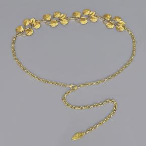 高级感花朵腰链女树叶金属腰带装饰配裙子汉服牛仔裤配饰收腰链条